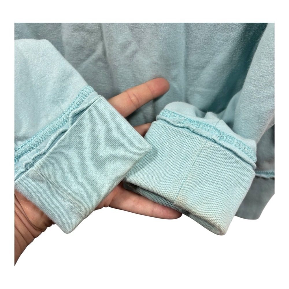 Polo‎ Ralph Lauren Hoodie Womens Large Aqua Blue Full Zip Pockets Embroidered - Picture 8 of 8